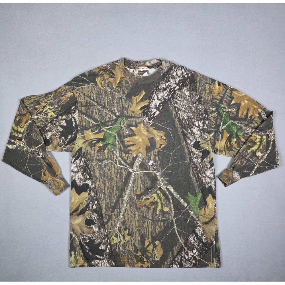 Mossy Oak Shirt Mens 2XL Break Up Camo Bottomland Hunting Vtg Jerzees Outdoors